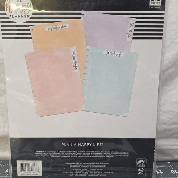 Me and My Big Ideas Lot of 5 The Happy Planner Replacement Refills - Picture 8 of 16